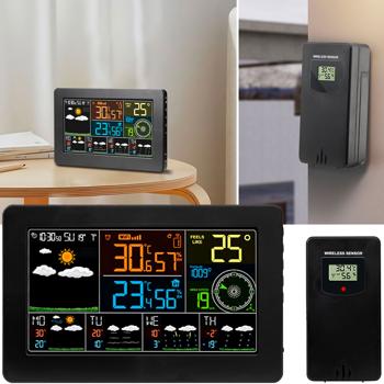 WLAN-Wetterstation mit Aussensensor – Digitale Wetterstation mit App & 5-Tage-Prognose, Thermometer, Hygrometer & Barometer