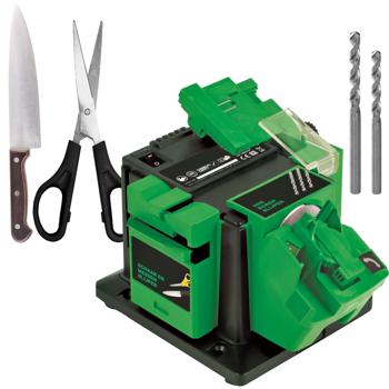 Professioneller Multifunktions-Schärfer (96W): Universal Schärfstation für Messer, Scheren, Bohrer & Meissel. 1350 U/min