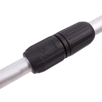 Preview: Komfortable Akku-Fugenbürste, 20V, 2000mAh, mit Führungsrad – Kabellos, silber-grün, mühelose Reinigung von Hofeinfahrten und Terrassen