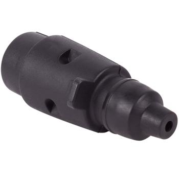 Preview: Anhänger Stecker 7-polig 12V - Sichere Verbindung für Fahrzeug & Anhänger - Robuster Kfz-Kupplungsstecker aus Kunststoff, schwarz