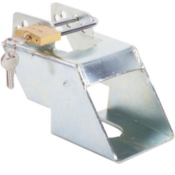 Robustes Anhänger-Kastenschloss / Deichselschloss: Ultimativer Diebstahlschutz für Ihren Anhänger, Abschliessbar & sicher, für PKW- & Wohnwagenanhänger