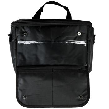 Preview: Vielseitiger Autositz-Organizer mit integrierter Kühltasche, schwarz – Rücksitz Organizer für Ordnung & Frische auf jeder Fahrt