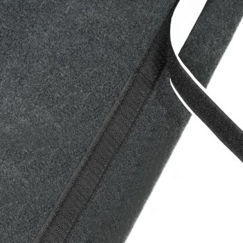 Preview: Kofferraum-Organizer 55x23x15 cm - Robuste Aufbewahrungstasche mit Klettband-Fixierung - Schützt Lack & kaschiert Wertsachen - Für Werkzeug & Campingzubehör