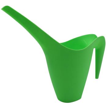 Preview: Giesskanne 1,7L grün - Langer Ausguss für schwer erreichbare Pflanzen - Robuster Kunststoff - Ideal für Balkone Gewächshäuser Grabpflege