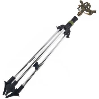 Robuster Rasensprenger mit Stativ: 360° Bewässerung bis 20m - Langlebiges Messing & Zink, präzise Beregnung - für Garten, Rasen & mehr