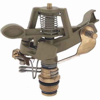 Preview: Robuster Rasensprenger mit Stativ: 360° Bewässerung bis 20m - Langlebiges Messing & Zink, präzise Beregnung - für Garten, Rasen & mehr