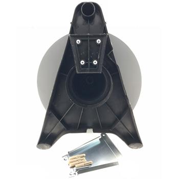 Preview: Praktische Schlauchtrommel-Garnitur: 25m Schlauch & Spritzdüse, Gelb-Schwarz – Effiziente Gartenbewässerung für jeden Gärtner