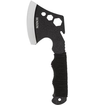 Preview: Multifunktions-Handbeil, 23,5 cm, mit Holster und Gürtelhalterung, Paracord Griffwicklung, Camping, Wandern, Survival, Axt