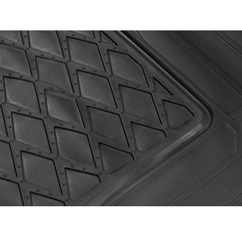 Preview: Robuste Kofferraummatte 120x80 cm - Zuschneidbar, wasserabweisend, schmutzabweisend - Rutschfest mit Spikes & Noppen - Für sauberen Laderaum - Auto Zubehör