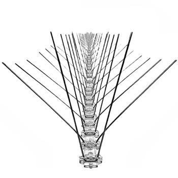 Taubenabwehr Spikes - Tierfreundlicher Vogelschreck für Dach & Balkon - 2,5m Edelstahl-Spitzen - Rostfrei, UV-beständiger Kunststoff - Einfache Montage