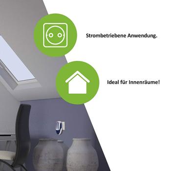 Preview: Effektiver Insektenvernichter (UV-Licht): Steckdosen-Fliegen- & Mückenabwehr für bis zu 30m². Zuverlässiger Schutz vor lästigen Insekten ohne Chemie