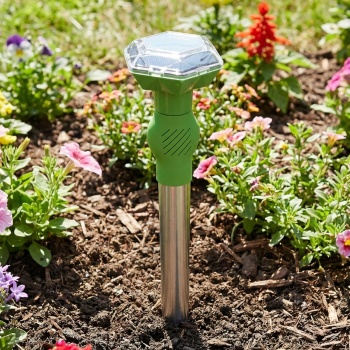 Universal Ultraschall-Tiervertreiber, Solar & Akku, bis 40 m², Hunde- & Katzenschreck, mobil, sichere Tierabwehr, ohne Chemie