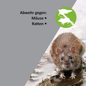 Preview: Hocheffektiver mobiler Ultraschall Vertreiber, Mäuse- und Rattenabwehr, batteriebetrieben, bis zu 40 m²