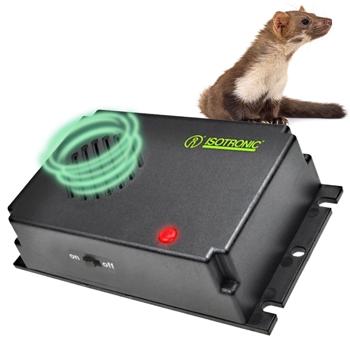 Preview: 2er-Set Bewährte Mobile Marder-Abwehr mit Ultraschall, Marder Schreck batteriebetrieben, Marderschutz für KFZ, Motorraum, Haus, Garten