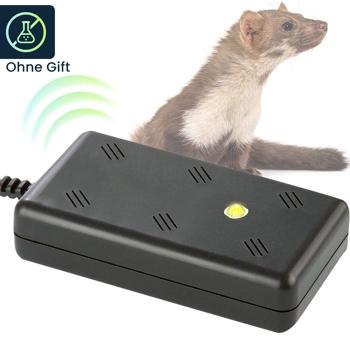 Preview: Effektive Marder-Abwehr mit Ultraschall & Blitzlicht – 230V Netzbetrieb für dauerhaften Schutz, vertreibt Marder schonend & zuverlässig