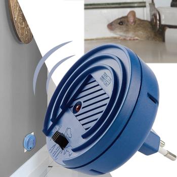 Ultraschall-Tiervertreiber, Steckdosenbetrieb, mit 3 anpassbaren Frequenzen. Wirkt gegen Mäuse, Marder, Insekten. Sicher & tierfreundlich