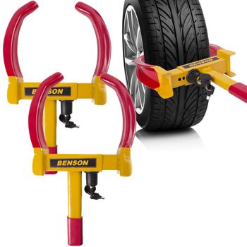 2er-Set Robuste Auto-Radkralle für PKW, Wohnwagen, Anhänger: Wegfahrsperre für Reifen bis 28cm – zuverlässiger Diebstahlschutz für alle Fahrzeuge