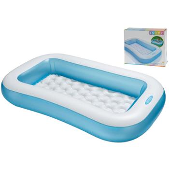 Preview: Planschbecken Baby 166x100x28 cm - Aufblasbares Baby-Schwimmbecken für sichere erste Planschversuche - Weicher Boden & Rand - Robustes Polyvinyl Material