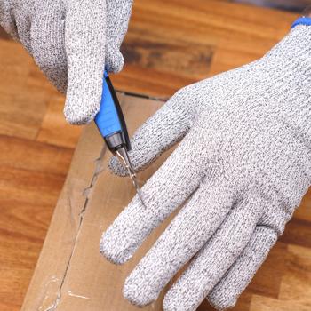 Preview: Universal-Schnittschutzhandschuhe 1 Paar - Sicherer Schutz vor Schnittverletzungen in Küche, Garten, Heimwerken - Waschbar 40°C - Schutzklasse 4 EN388