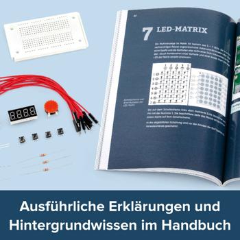 Preview: Python Lernkit für Raspberry Pi 4 und 400 - Sofort loslegen ohne Vorkenntnisse - Für Programmieranfänger - Projekte: LED-Matrix, Fussgängerampel