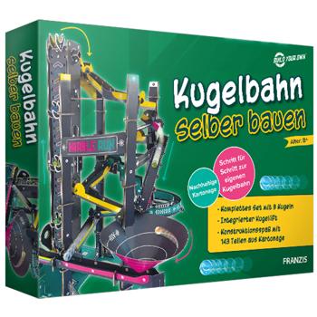 143-teiliger Kugelbahn Bausatz zum Selberbauen: Kreativer Bau-Spass für Gross & Klein, eigene Kugelbahnen designen und bauen