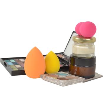 Preview: Make-Up Schwämmchen Set 18 Stück - Perfektes Make-up mit 3 Formen - Für Foundation Puder Creme Highlighter - Vielseitig & leicht zu reinigen