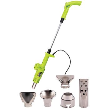 Preview: 3in1 Unkrautvernichter, 2000W, Grün, Grillanzünder & Heissluftpistole – Multifunktionales Heissluftgerät bis 360°C mit diversen Aufsätzen