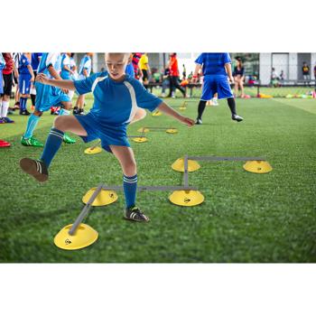 Preview: Professionelles 16-teiliges Trainingshürden Set: Für Agility, Schnelligkeit & Sprungkraft, Leicht, robust & vielseitig einsetzbar für Sport & Fitness