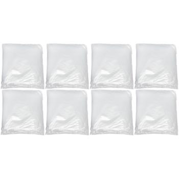 Preview: 8er-Set Kompakter Notfall-Regenponcho mit Kapuze: Transparenter, wasserdichte Regenkleidung (120 cm) – idealer Begleiter für Reisen, Outdoor-Events