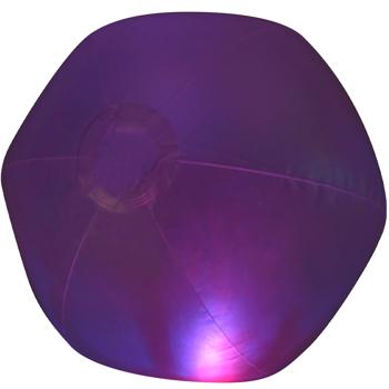 Preview: LED-Wasserball mit Farbwechsel Ø 20 cm - Ideal für Pool, See & Kinderzimmer - Transparent - Wasserdicht - Batteriebetrieben (3x LR41)