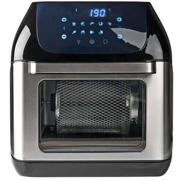 Preview: 9-in-1 Air Fryer, 12L Heissluftfritteuse, Frittieren, Trocknen, Ofen mit Drehgrill. Touch-Display, 9 Programme, Timer, Backen, Gratinieren. Vielseitiges Küchenwunder