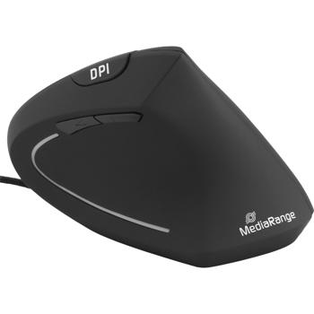 Preview: Vertikale Ergonomische 6-Tasten-Maus Rechtshänder - beugt Sehnenüberlastung vor, natürliche Handhaltung - 2400 dpi, USB 2.0, Plug & Play