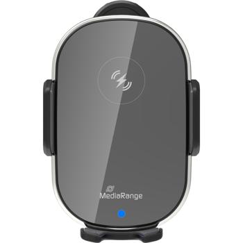 Preview: Kfz-Qi-Ladegerät Lüftungsschlitz - 15W Wireless Schnellladestation mit Natel Halterung & Schutz - Induktiv, Touch-Sensor, LED-Anzeige