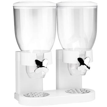 Preview: Müslispender mit 2 Behältern je 3,5 L, weiss