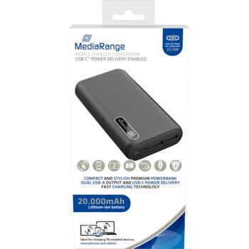 Preview: Leistungsstarke Powerbank 20.000 mAh – mit 3 Anschlüssen: 2x USB-A & 1x USB-C – schnelles Laden, kompakt & ideal für unterwegs, Reisen & Outdoor