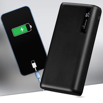 Leistungsstarke Powerbank 20.000 mAh – mit 3 Anschlüssen: 2x USB-A & 1x USB-C – schnelles Laden, kompakt & ideal für unterwegs, Reisen & Outdoor