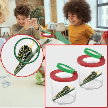 2er-Set Becherlupe, Insektenbox mit Lupe, je Ø 9 cm