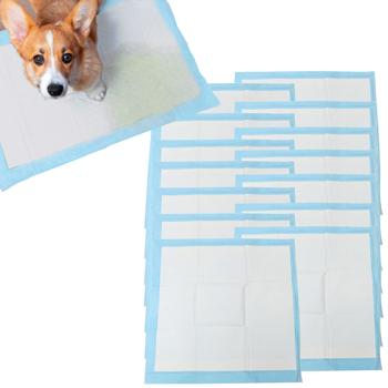 60 Welpenunterlagen, 60x60 cm, Super absorbierend: auslaufsicher, weiß-blau, für Welpen oder Seniorenhunde, maximale Sauberkeit