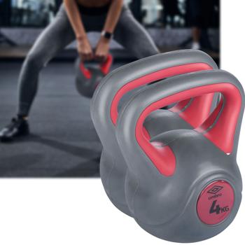 2er-Set Kettlebell, 4kg: effektives Ganzkörpertraining, Cardio und leichte Übungen, ideal für Fitness zu Hause
