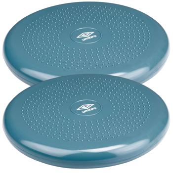 Preview: 2er-Set Balance-Kissen Ø 33cm - Koordination, Tiefenmuskulatur & Rücken stärken - Phthalate-frei, 150kg belastbar, blau - Sitzkissen & Yogakissen