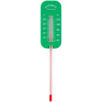 Preview: 2er-Set Bodenthermometer - für optimale Aussaat & Schutz vor Bodenfrost - 0-50°C / 40-120°F Skala - 15cm hoch für Hochbeete & Kompost
