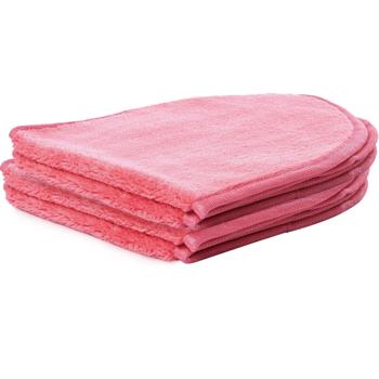 Kosmetiktücher 4er-Set - Oval, waschbar & ÖKO-TEX Standard 100 zertifiziert - Sanft zur Haut, wiederverwendbar, 40x18 cm Magenta/Rosarot