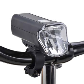 Preview: Velolicht-Set Schwarz - LED Fahrradlampen für sichere Fahrten bei jedem Wetter - 3 Helligkeitsstufen, IPX3/IPX4, Front- & Rücklicht