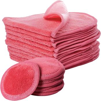 Preview: Kosmetiktücher 10er Set oval & Kosmetikpads 10er Set rund - Abschminken & Reinigen - OEKO-TEX 100 - Wiederverwendbar - Magenta/Rosarot