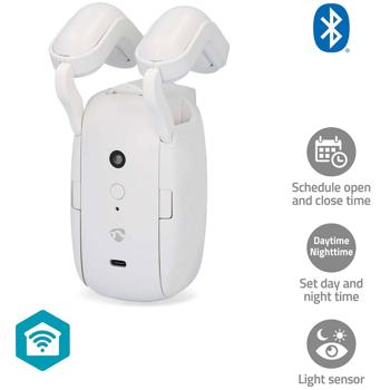 Preview: Smarter Vorhangmotor für Stangenschiene: App & Bluetooth, SmartLife – Vorhangöffner mit automatischer Vorhangbewegung per Smartphone