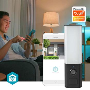 Preview: WLAN Wandleuchte mit Full HD Kamera, SmartLife App, Bewegungssensor, Nachtsicht, IP65 – Bequeme Überwachung und Beleuchtung