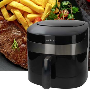 XL Heissluftfritteuse 7,2L (1800W) mit App-Steuerung – Air Fryer mit Touch-Display, 8 Programmen, Grill- & Backfunktion