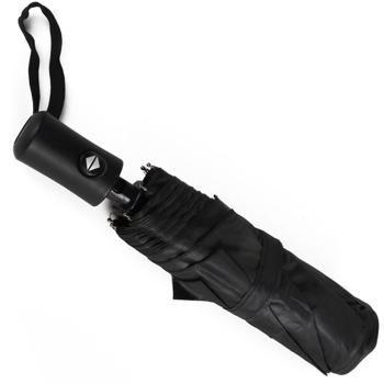 Preview: Kompakter Automatik-Regenschirm, schwarz, Ø 95cm – Einhand-Bedienung per Druckknopf, zuverlässiger Wetterschutz 