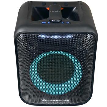 Preview: Cube Bluetooth-Party-Lautsprecher mit Subwoofer, starke 150W, Beleuchtung, Bluetooth 5.0, Anschlüsse: Power, USB-A, Mic 6,35 mm, Klinke 3,5 mm
