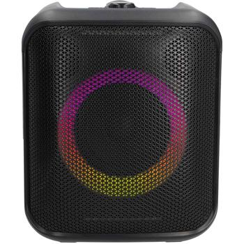 Preview: Cube Bluetooth-Party-Lautsprecher mit Subwoofer, starke 150W, Beleuchtung, Bluetooth 5.0, Anschlüsse: Power, USB-A, Mic 6,35 mm, Klinke 3,5 mm